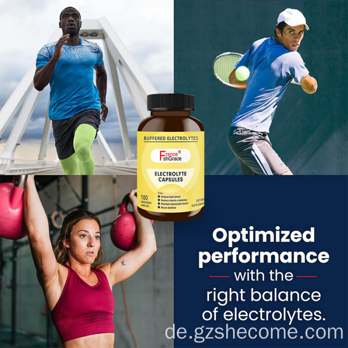 Elektrolytkapseln mit Vitamin -D -Stützdauersportarten